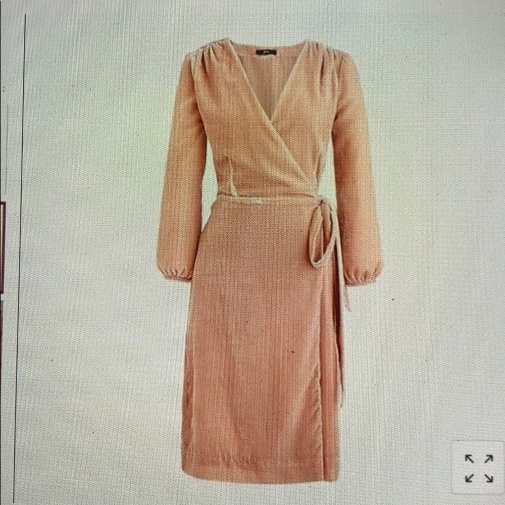 JCrew Pink Blush Velvet Dress